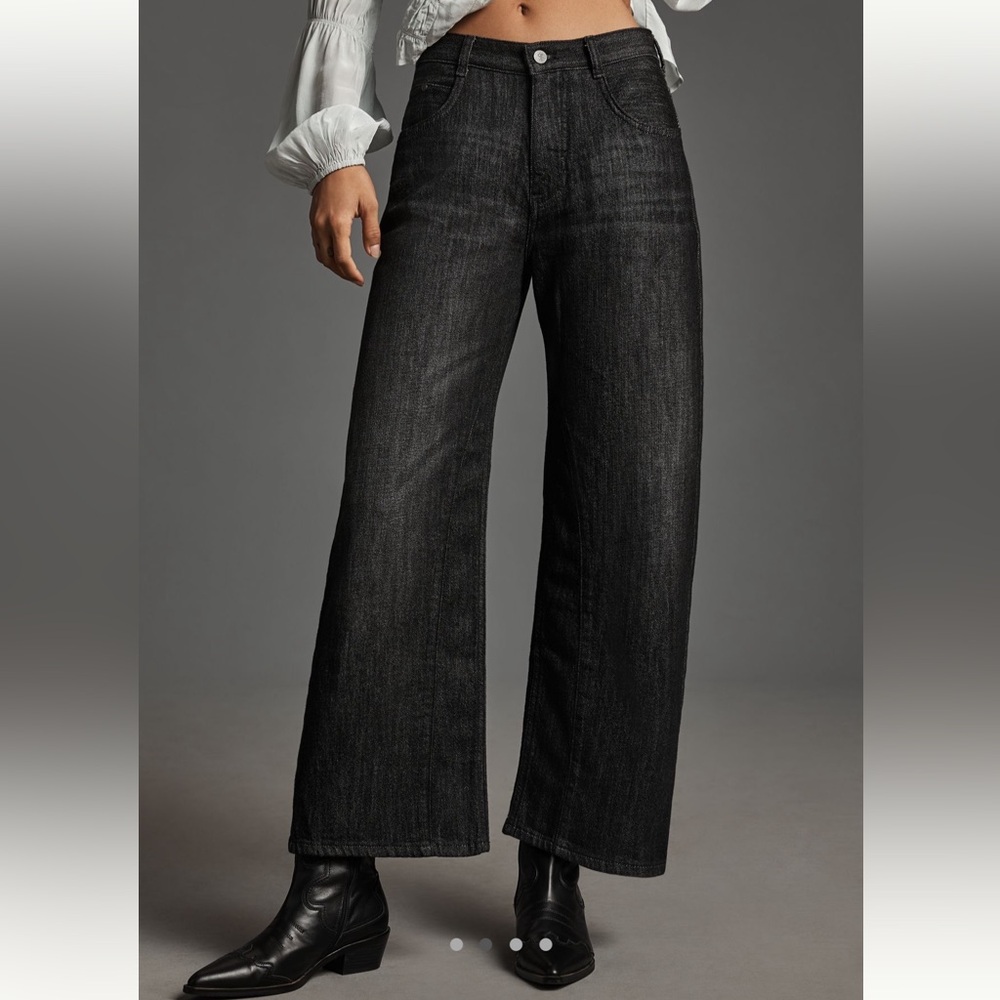 Anthropologie Black Flare & Wide Leg Jeans